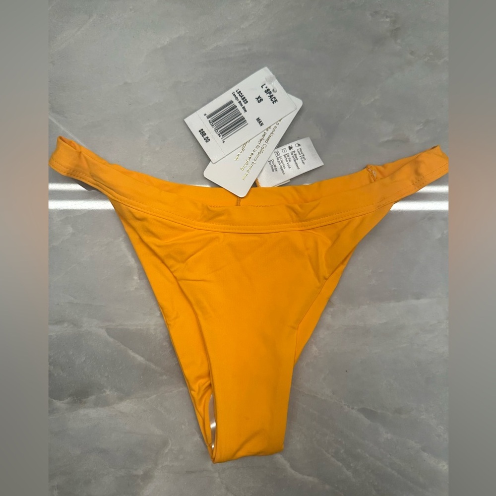 Nwt! L*Space Camdyn Bitsy Bikini In Mango Xs $88 - image 1